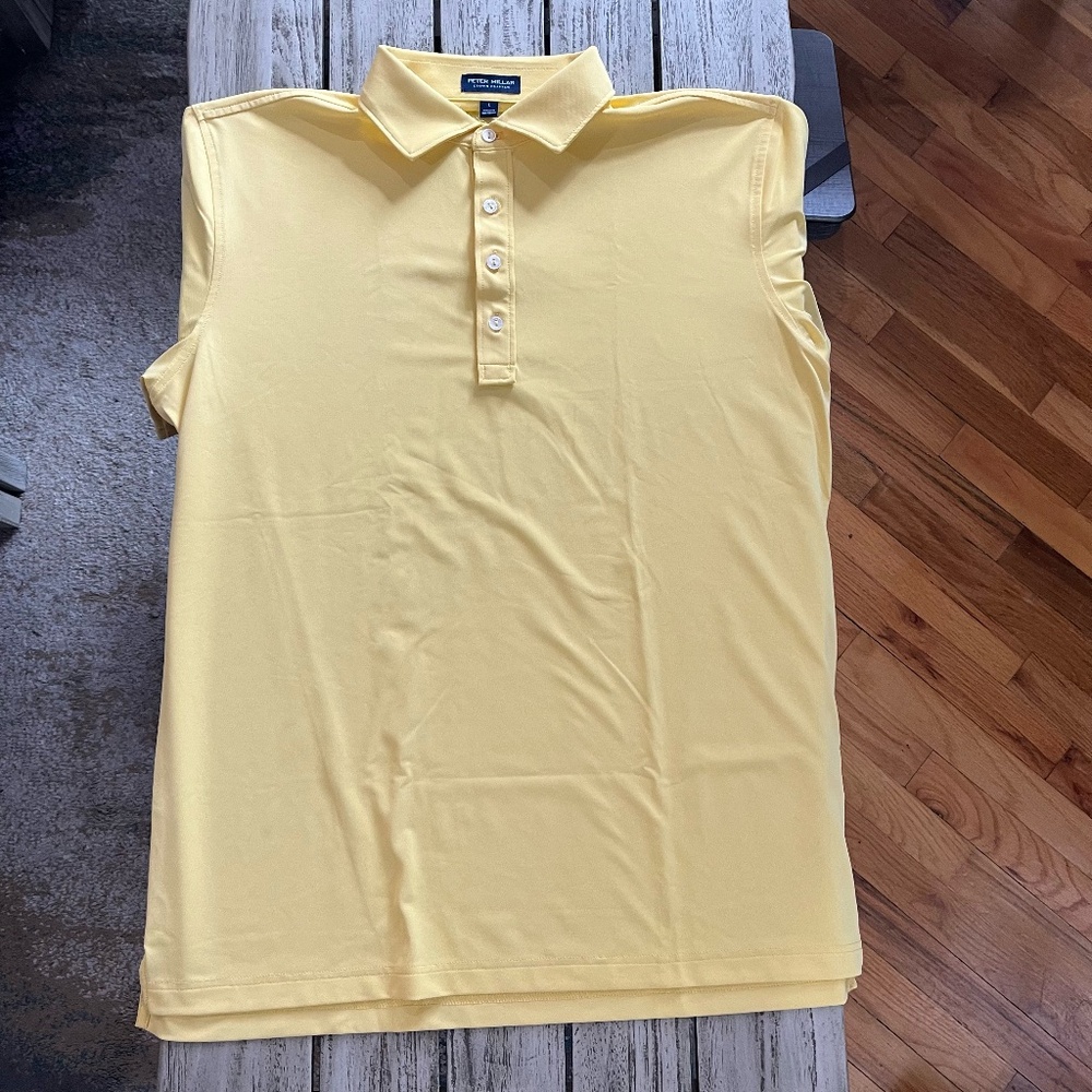 Peter Millar Crown Crafted Polo - Yellow (L)